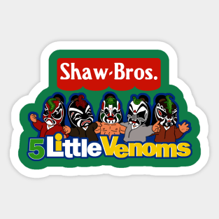 Shaw Brothers 5 Little Venoms Sticker